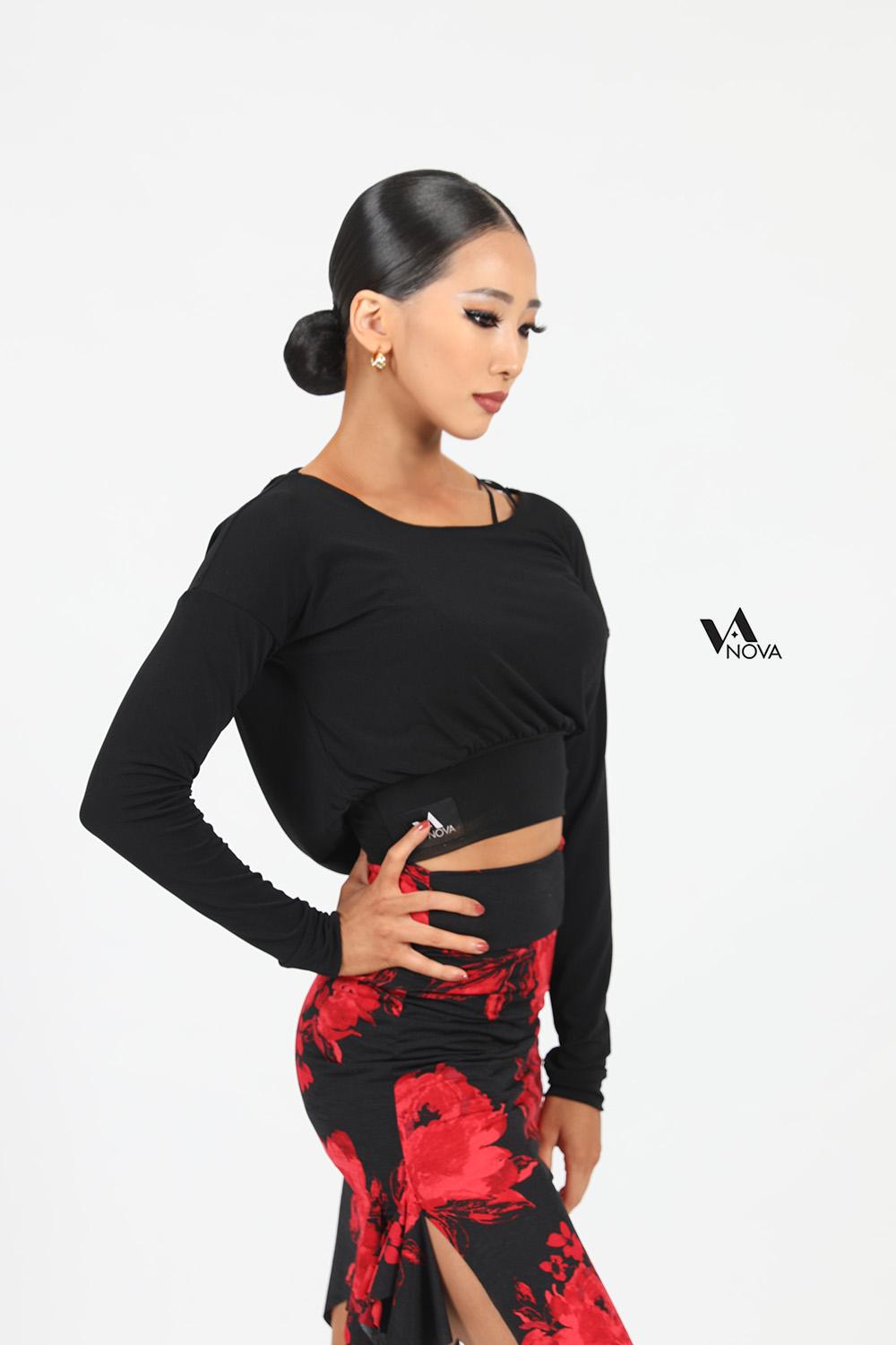 Cowl Back Cropped Top